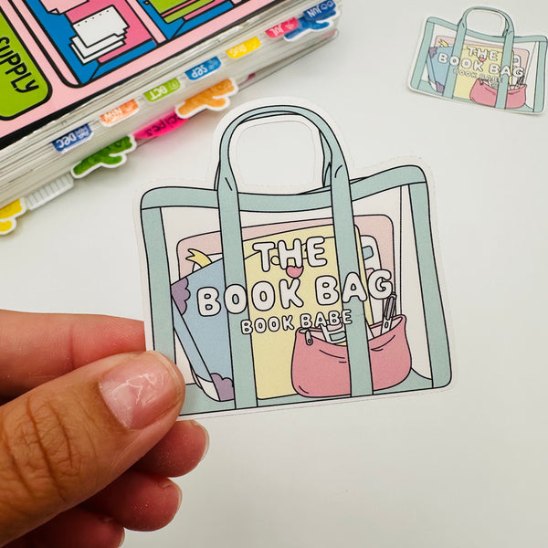 The Book Bag Vinyl Sticker