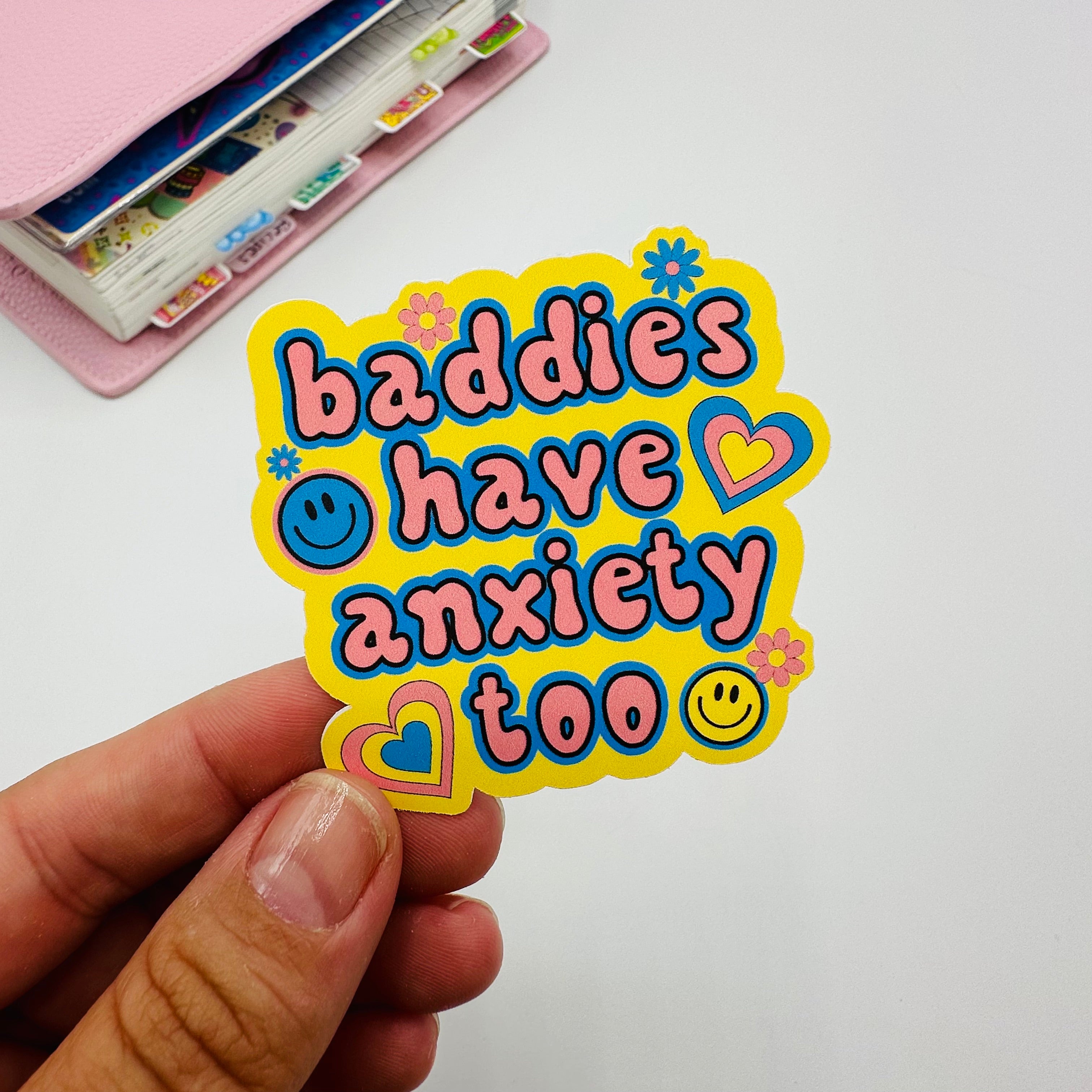 Baddies Have Anxiety Vinyl Stickers Typeaforalexa 