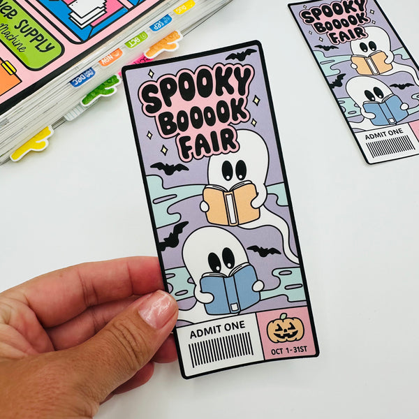 Spooky Book Fair Vinyl Sticker