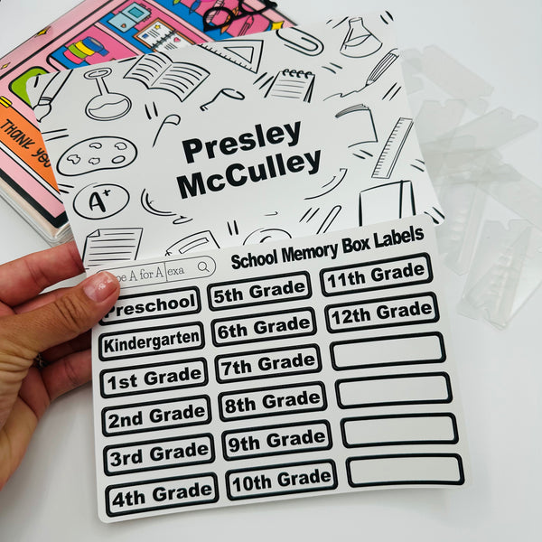 Doodle School Memory Box Stickers (Please Read Description)