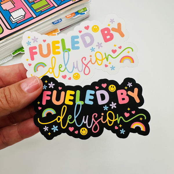 Fueled By Delusion Vinyl Stickers