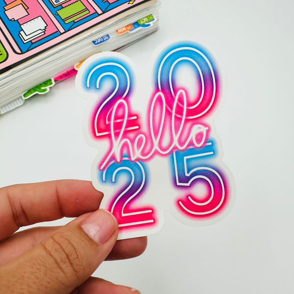 Neon 2025 Vinyl Stickers