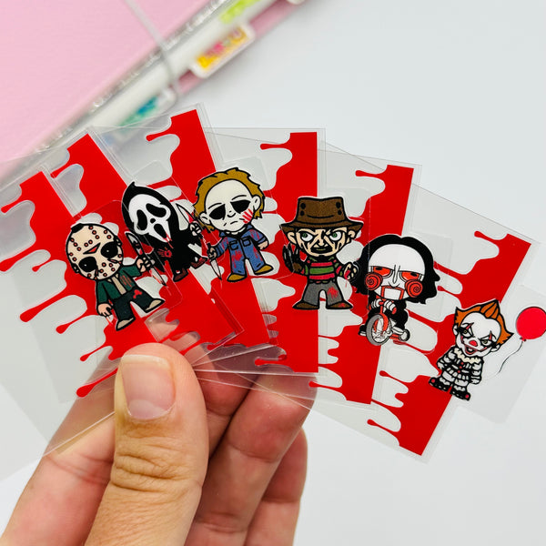 Horror Character Mini Tab Planner Dividers - SIDE TABS