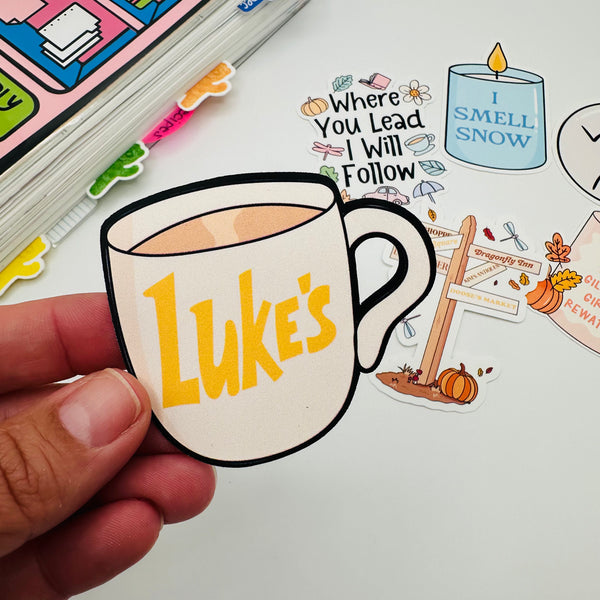 Luke's Cup Vinyl Stickers