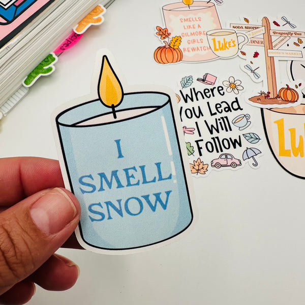 I Smell Snow Vinyl Stickers