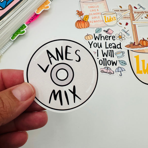 Lane's Mix Vinyl Stickers