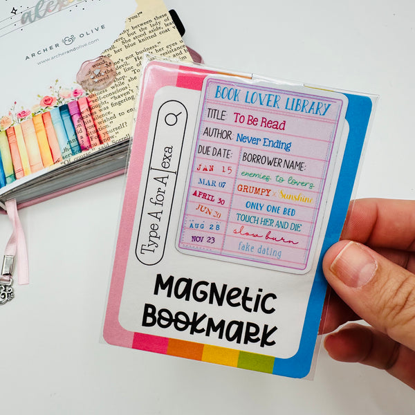 Book Lover Library Card Bookmark