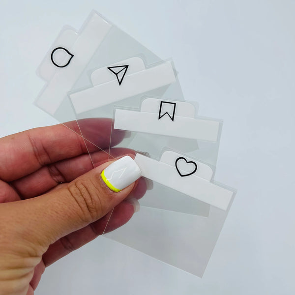 Insta Icon Mini Floating Dividers - TOP TABS