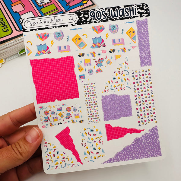 90s Torn Paper Sticker Sheet