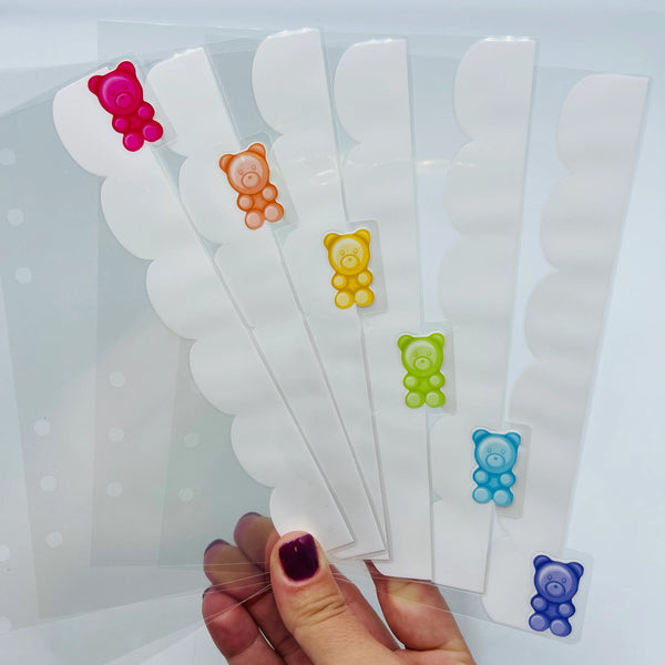 Gummy Bear Planner Dividers - SIDE TABS