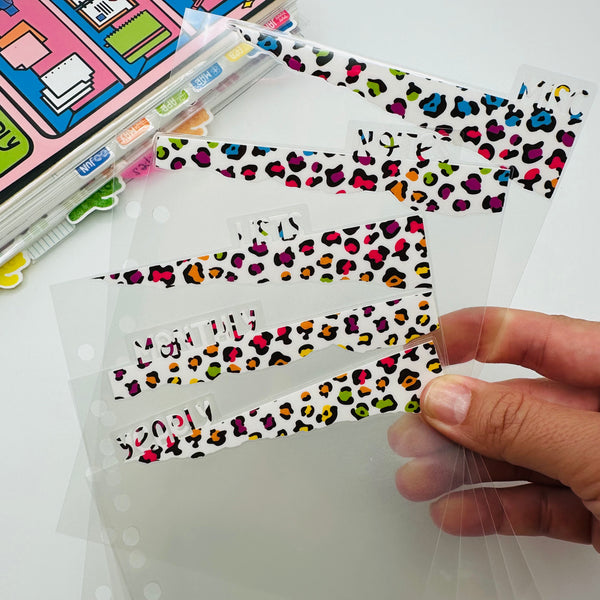 Colorful Leopard Dividers - TOP TABS