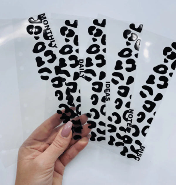 Custom Leopard Dividers - TOP TABS