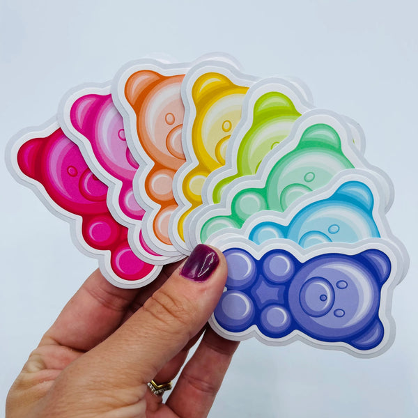 Gummy Bear Vinyl Stickers