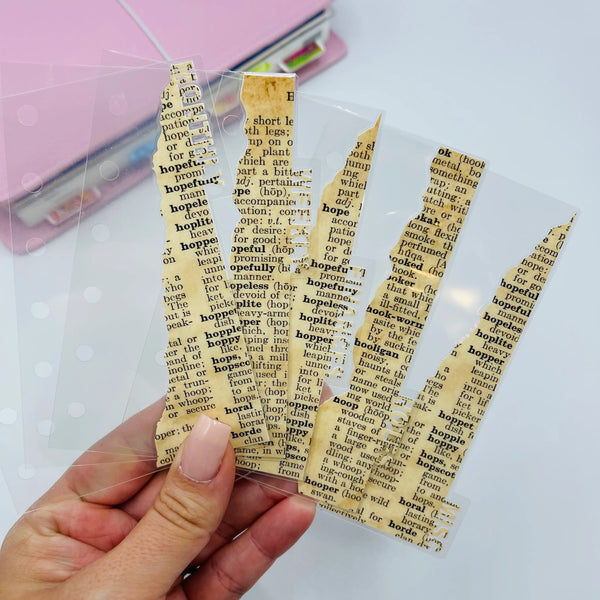 Vintage Paper Dividers - TOP TABS