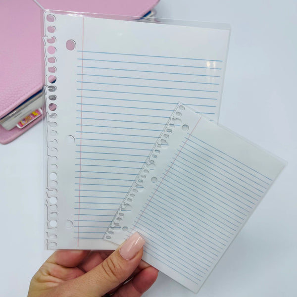 Ripped Notebook Paper Dashboard